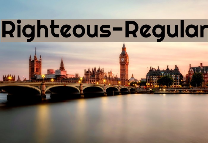 Download Righteous-Regular Font - FFonts.net