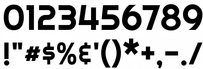 Righteous Font OTHER CHARS