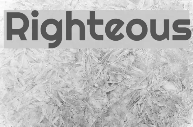 Righteous Font examples