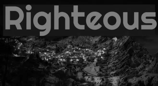 Righteous Font examples