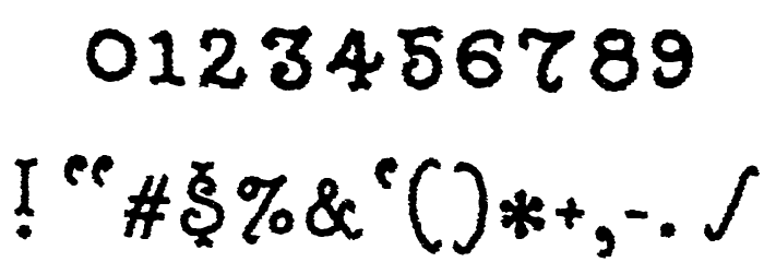 Righter Font OTHER CHARS
