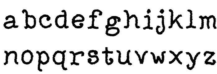 Righter Font LOWERCASE