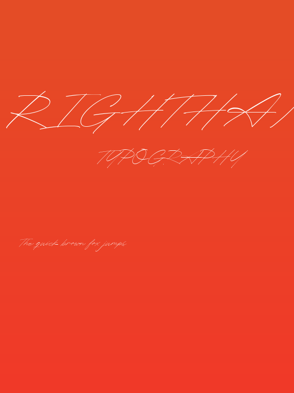 RighthandSignature Poster