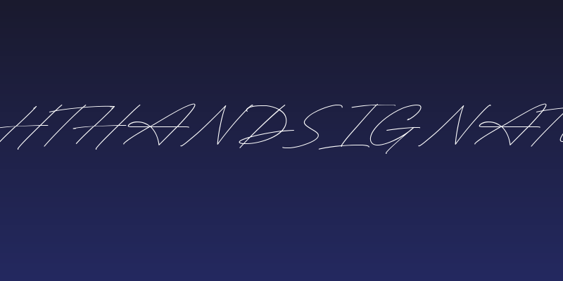 RighthandSignature Social Header