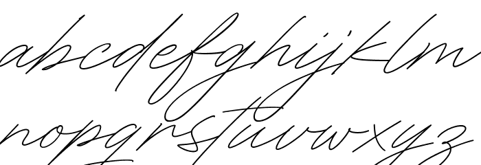 RighthandSignature Font LOWERCASE