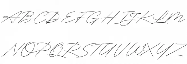 RighthandSignature 字体 大写