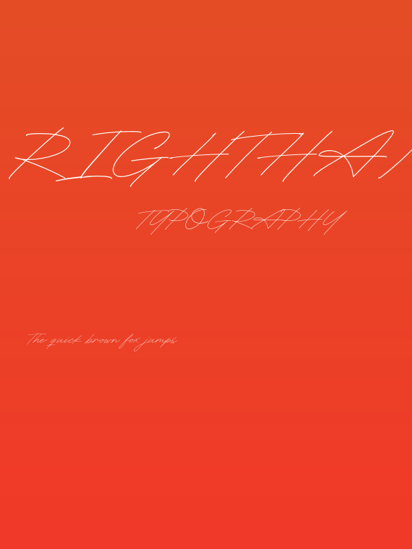 RighthandSignature Poster