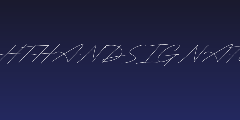 RighthandSignature Social Header