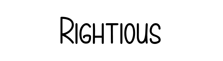 Rightious  font caratteri gratis