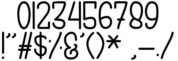 Rightious Font OTHER CHARS