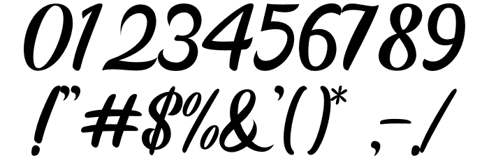 Rightland Font OTHER CHARS