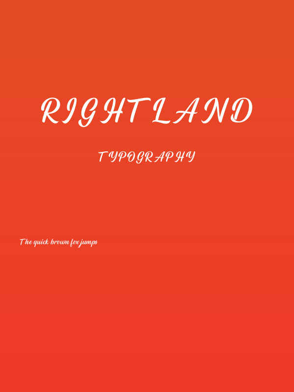 Rightland Poster