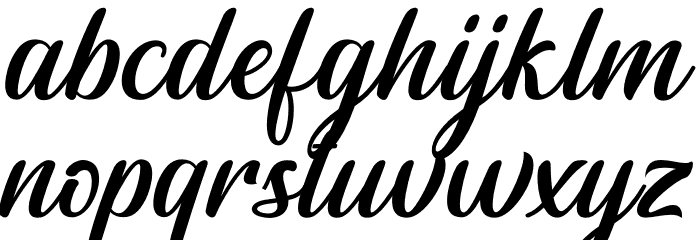 Rightland Font LOWERCASE