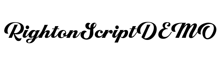 RightonScriptDEMO  les polices de caractères gratuit tlcharger