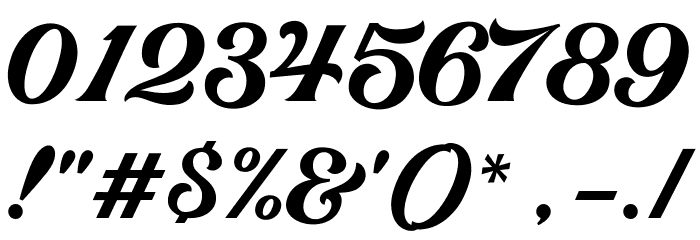 RightonScriptDEMO Font OTHER CHARS