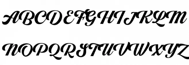 RightonScriptDEMO 字体 大写