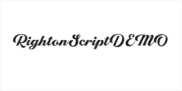 RightonScriptDEMO Logo