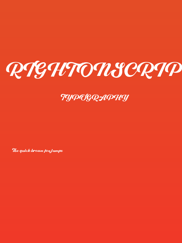 RightonScriptDEMO Poster