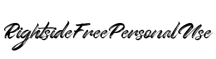 RightsideFreePersonalUse  Free Fonts Download