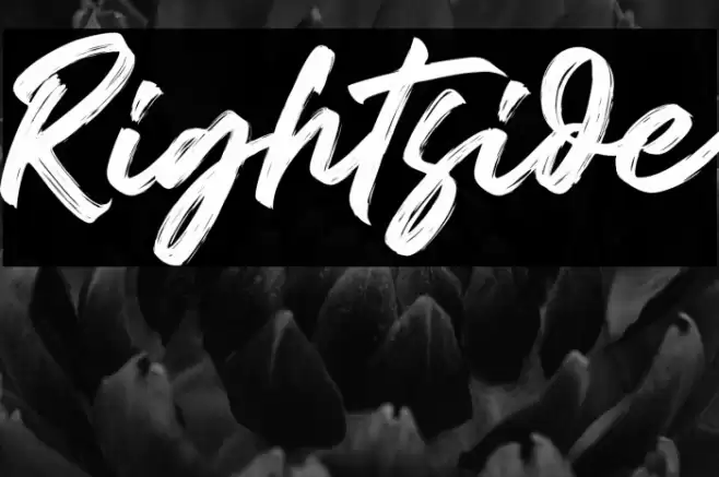Rightside Font examples