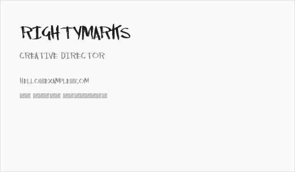 RightyMarks Business Card