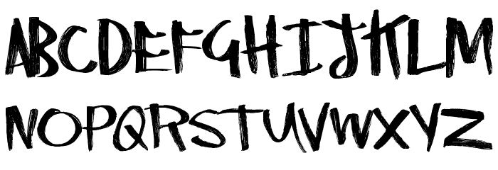 RightyMarks Font LOWERCASE