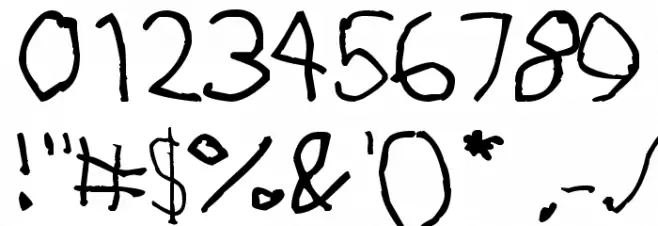 RightyUsesLeftHand Font OTHER CHARS