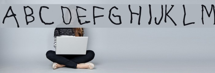 RightyUsesLeftHand Font examples