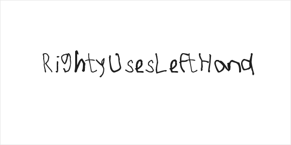 RightyUsesLeftHand Logo