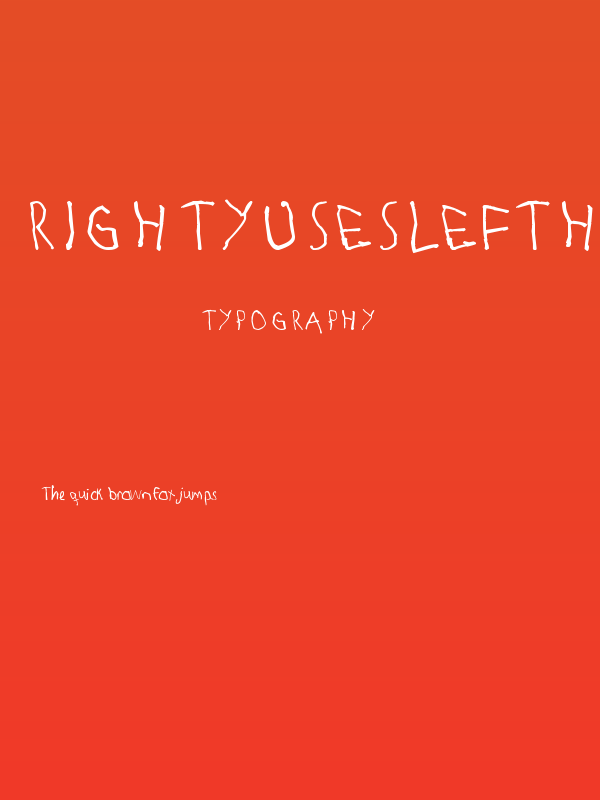 RightyUsesLeftHand Poster