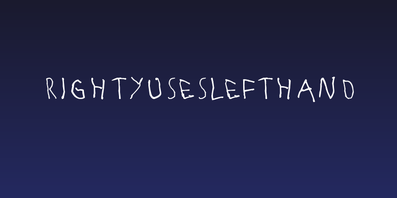RightyUsesLeftHand Social Header