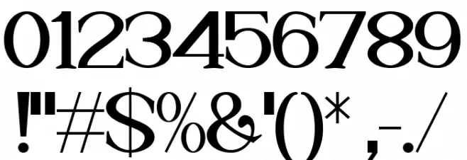 Riglia Font OTHER CHARS