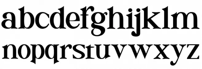 Riglia फ़ॉन्ट लोअरकेस