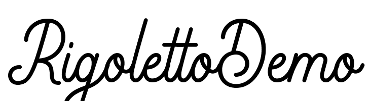 Rigoletto Demo  Free Fonts Download