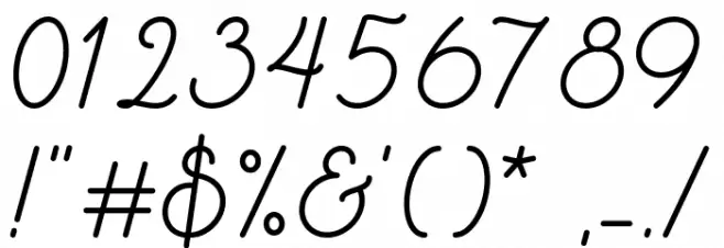 Rigoletto Demo Font OTHER CHARS