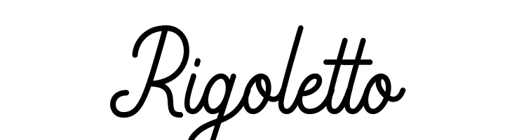 Rigoletto  font caratteri gratis