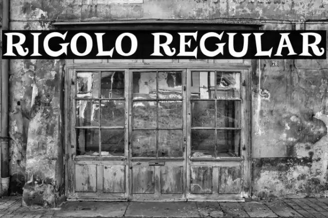 Rigolo Regular Font examples