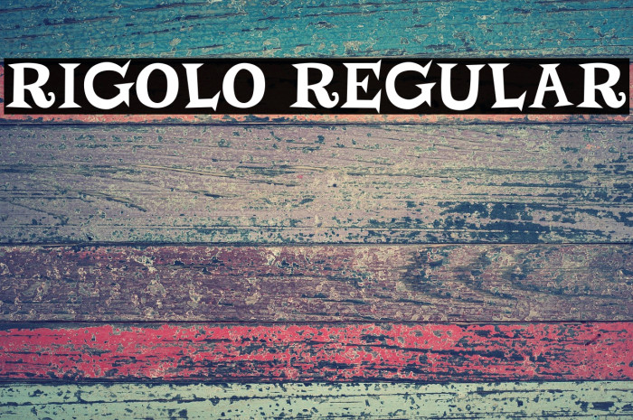 Rigolo Regular Example 3