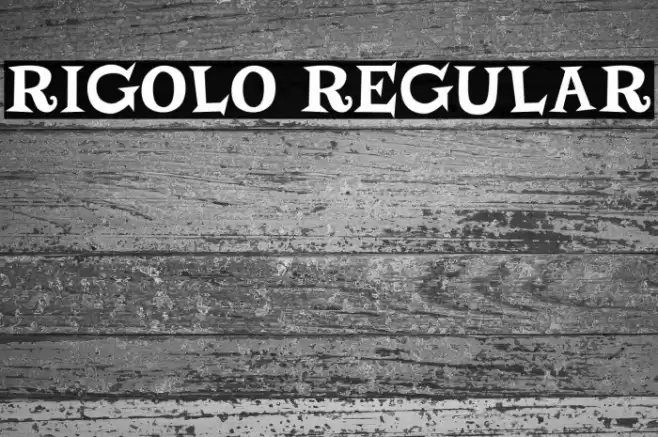 Rigolo Regular Font examples