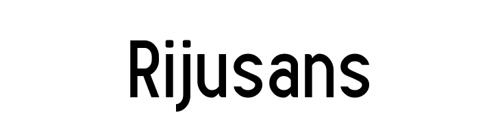 Rijusans  Descarca Fonturi Gratis