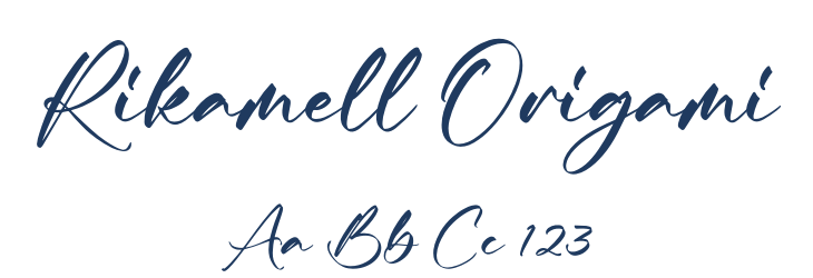 Rikamell Origami Font Preview