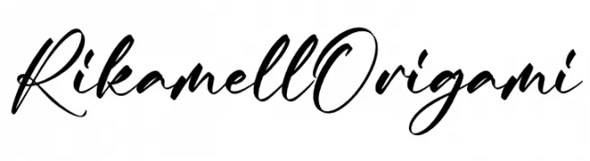 Rikamell Origami फ़ॉन्ट
