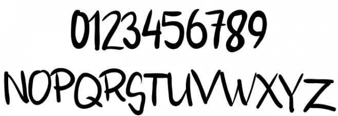 Rikhal Fancy Font OTHER CHARS