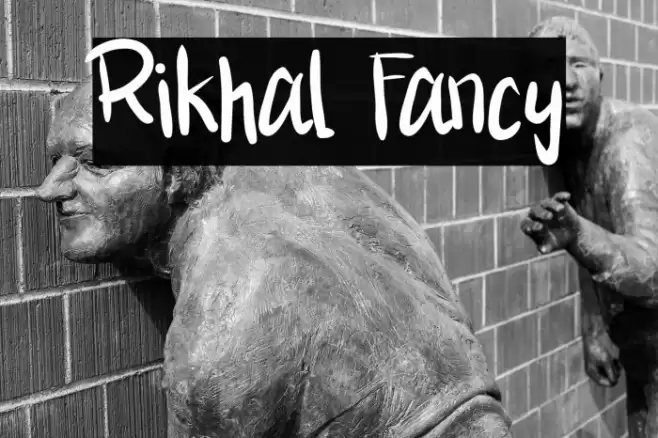 Rikhal Fancy फ़ॉन्ट examples