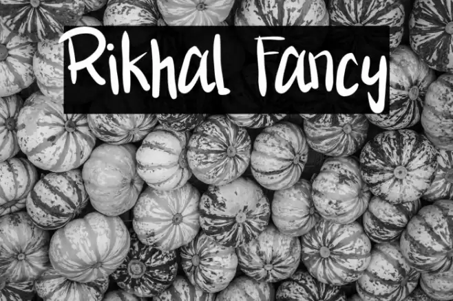 Rikhal Fancy फ़ॉन्ट examples