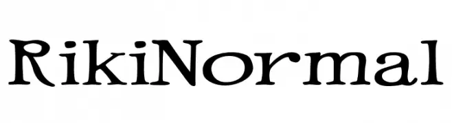 Riki Normal  Frei Schriftart Herunterladen