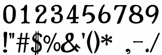 Riki Normal फ़ॉन्ट अन्य घर का काम