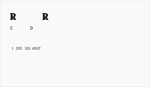 Rikoma Regular Business Card
