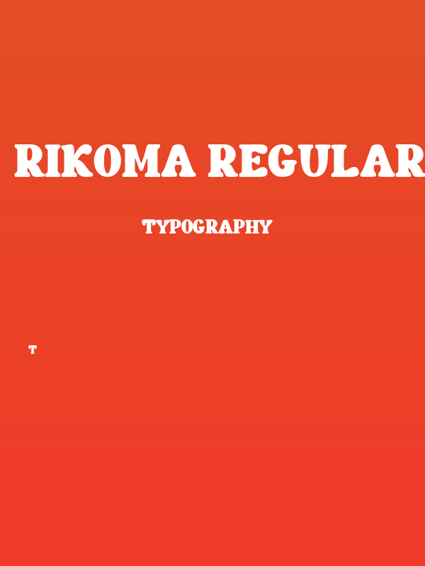 Rikoma Regular Poster