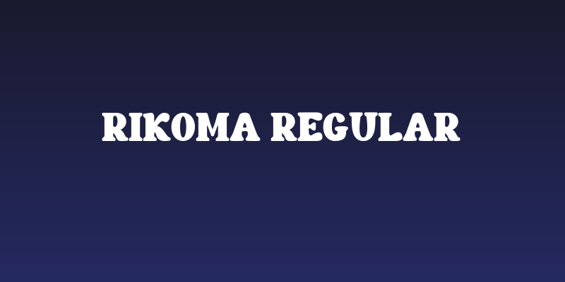 Rikoma Regular Social Header
